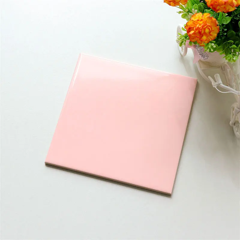 Pink Color 20x20 Matte Finish Ceramic Bathroom Tile for Wall and Floor