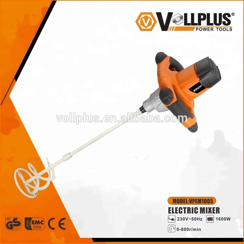 VOLLPLUS VPEM1005 1220W 1400W 1600W Mini Power Tool Electric Paint Mixer