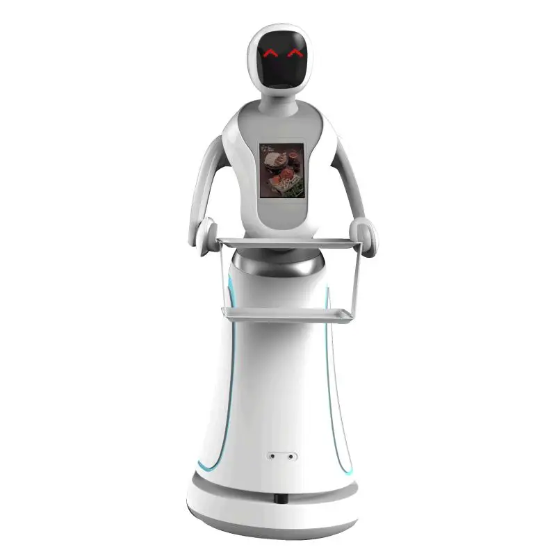 Искусственный человеческий робот-робот в натуральный размер, робот для официанта для ресторана