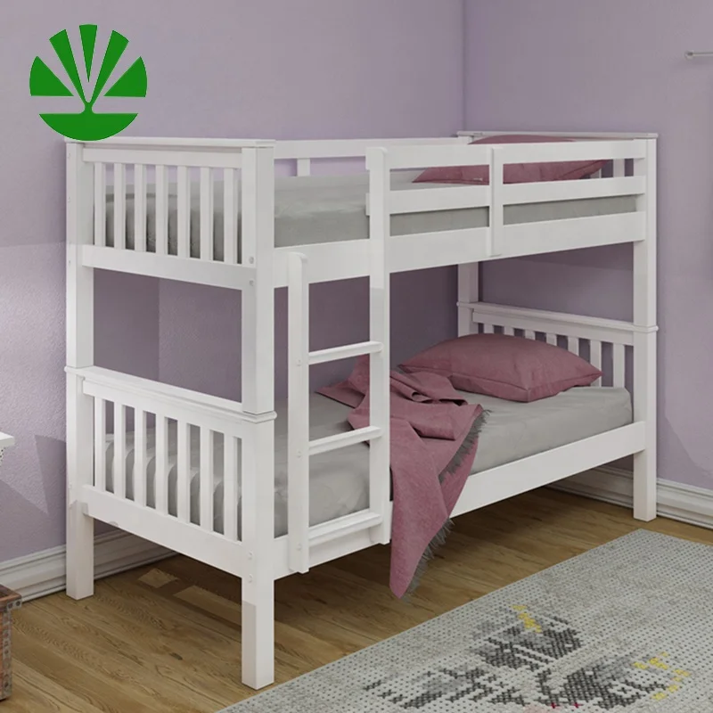 Wholesale kids children bedroom furniture wooden commercial grade separable bunk bed