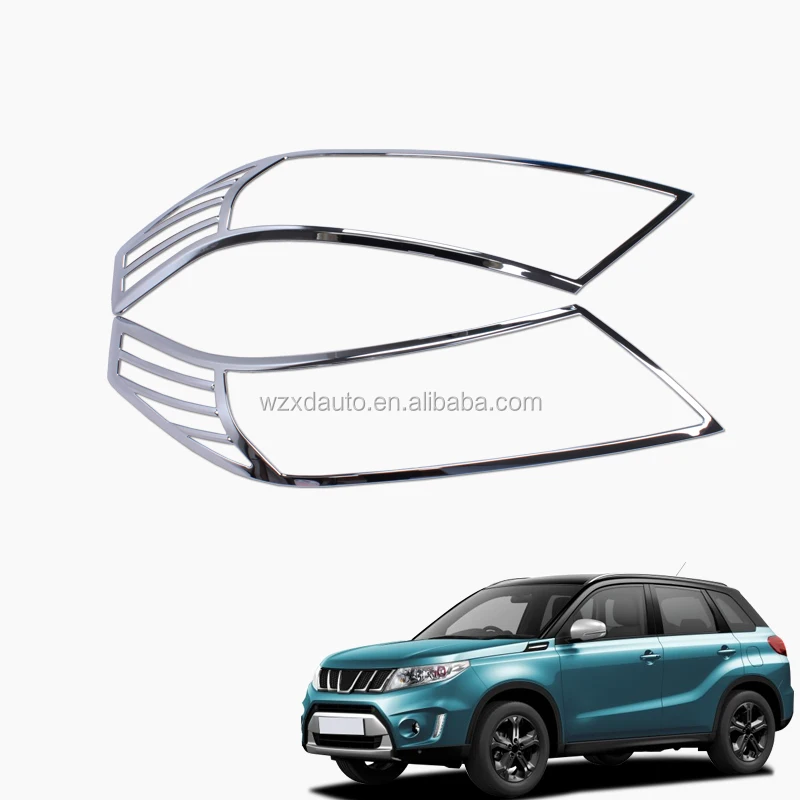 For Suzuki Vitara Accessories 2016 2017 Chrome Head Lamp Cover 2 Pcs