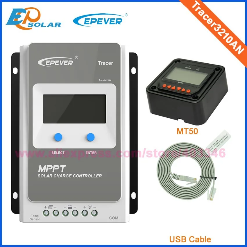 Tracer 3210AN Epsloar EPEVER 30A MPPT Solar Charge Controller with MT50 Meter 3210A Tracer3210AN