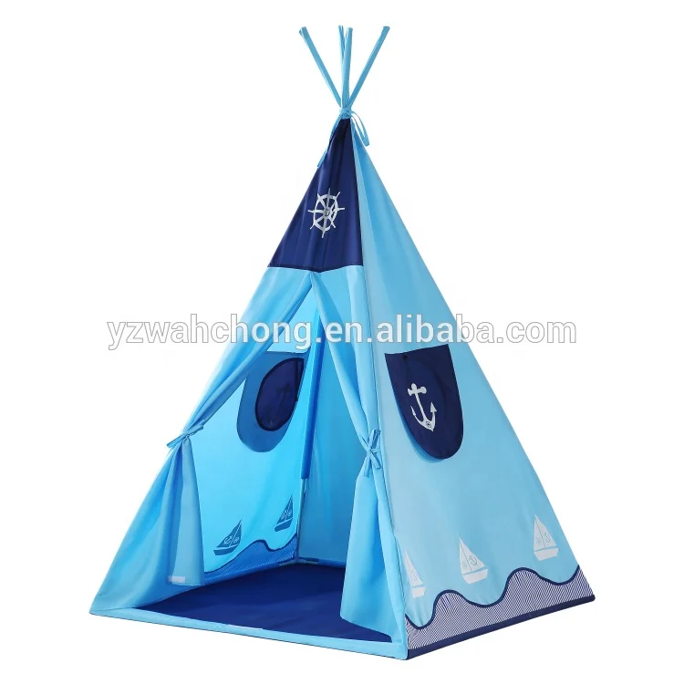 
Cotton Canvas Children Play House Teepee Indian Kids Tent 