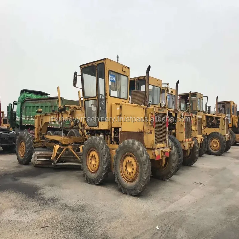  Оригинальный б/у автогрейдер komatsu GD511 Строительная техника много запасов на