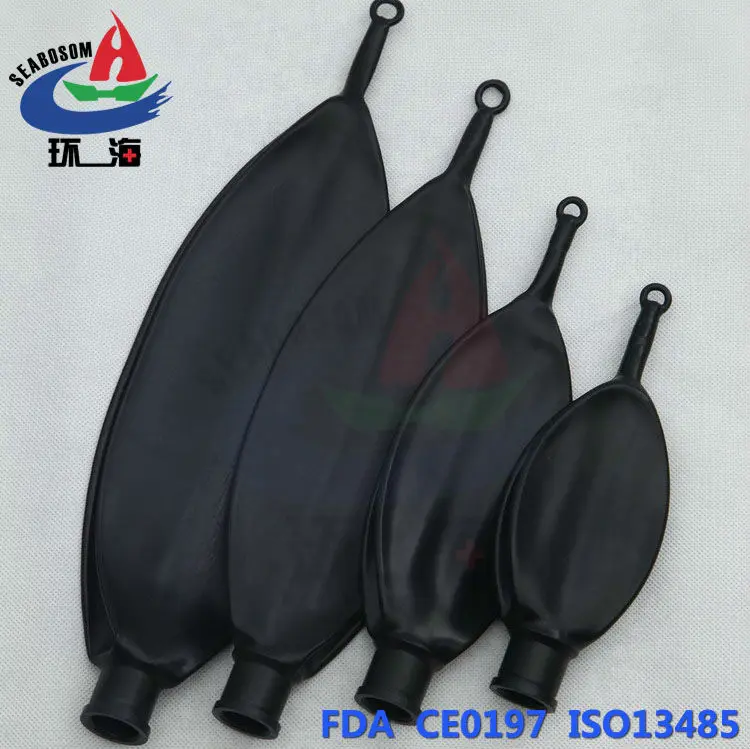 Черный токопроводящий латексный мешок с петлей CE