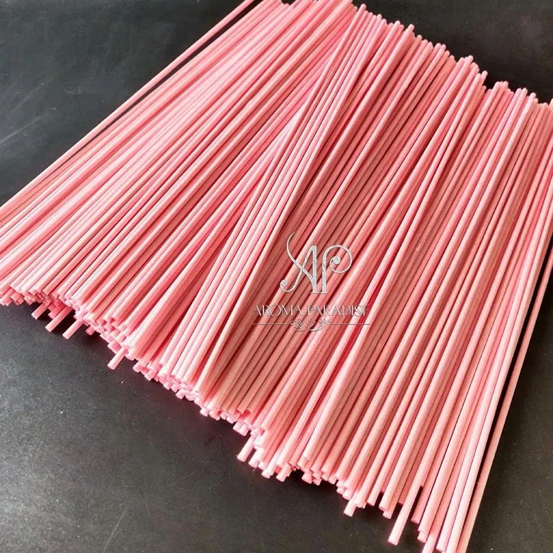 colourful fiber diffuser rattan reed synthetic pink essential oil Replacement refills