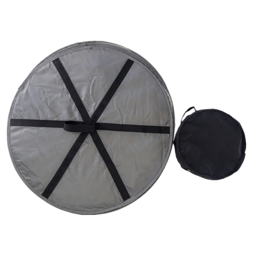 Amazon hot selling Zipper Black Dry Net/Drying Rack/Hanging Round Mesh Herb Dry Net with zipper
