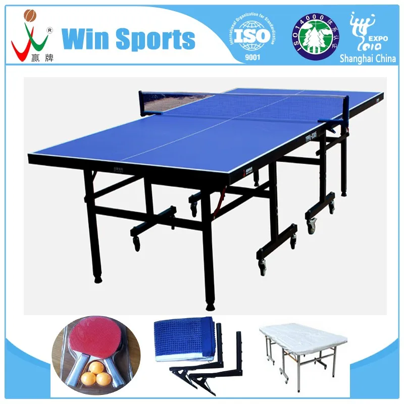 
wholesale cheap buy high quality single folded folding Tischtennis tables indoor La Mesa de pingpong tables tennis set china 