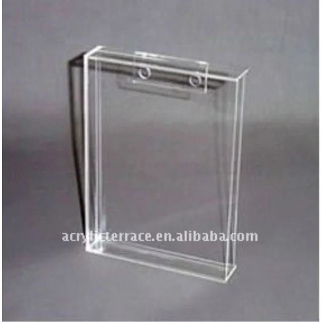 Clear Acrylic Wall Mount Sign Holder/Lucite Wall Mount File Documents Holder