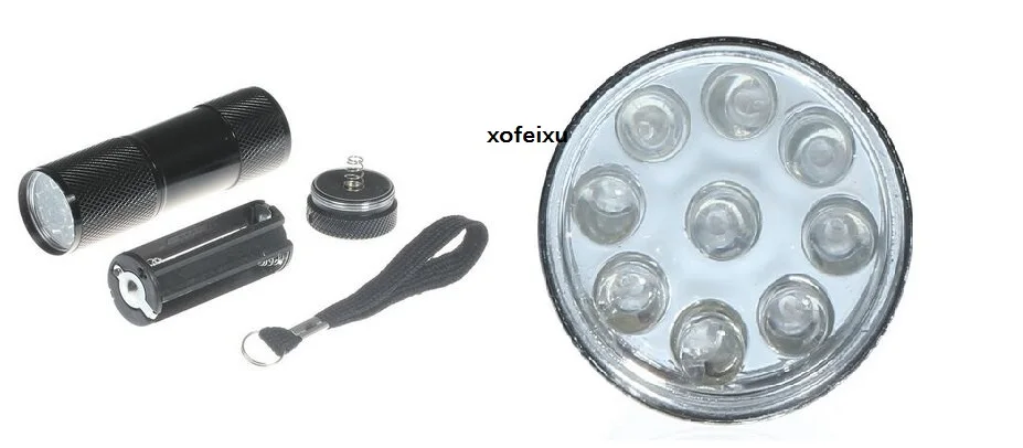 Hot Sale Power Style 9 Led Aluminum Flashlight Heavy Duty japan torch light