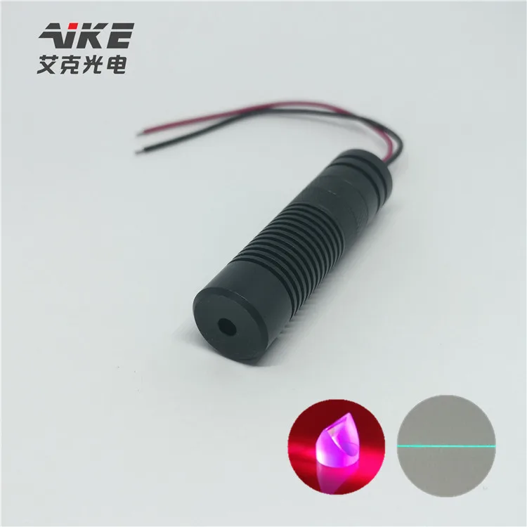 AIKE high power 520nm  50mw  green line  laser diode module with powell lens