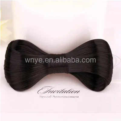 
4 Colors New Fashion Big Bow Ties Wig Hairpin Clips 