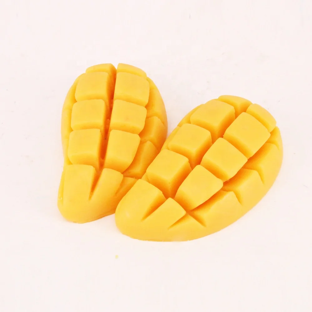 Menior OEM custom brand Thai Mango shaped soap oily skin whitening bath soap pure handmade fruit soap