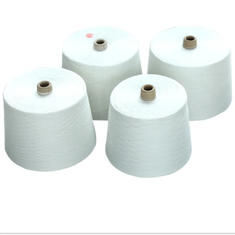 Ne21/1 Core Spun Yarn Good Quality Organic Cotton Compact Yarn For Knitting And Weaving