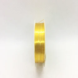 Wholesale Amazon DIY Jewelry Accessory 24K Gold Copper Wire For Beading Accessories Customized Shaft And LOGO
