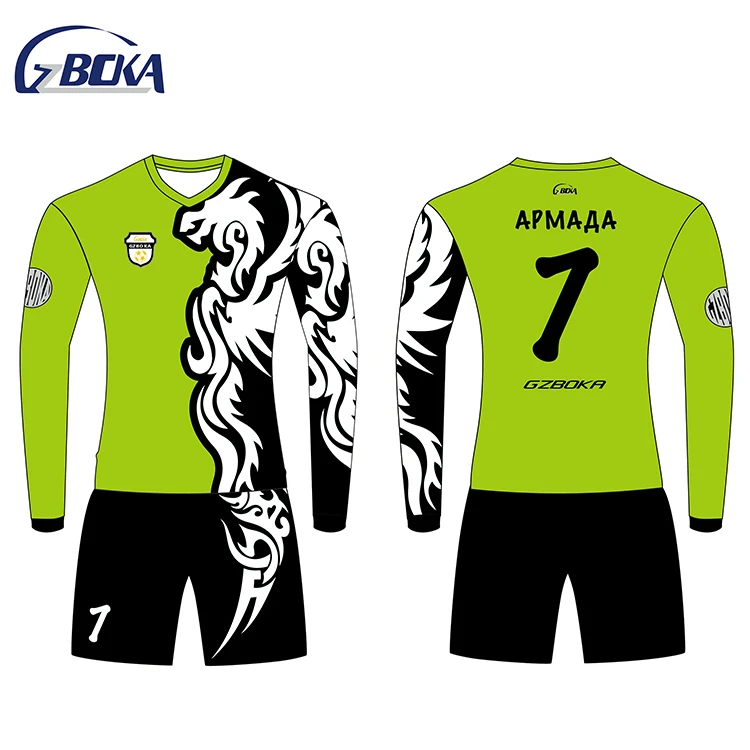 Guangzhou custom sublimation printing new model club soccer football jersey