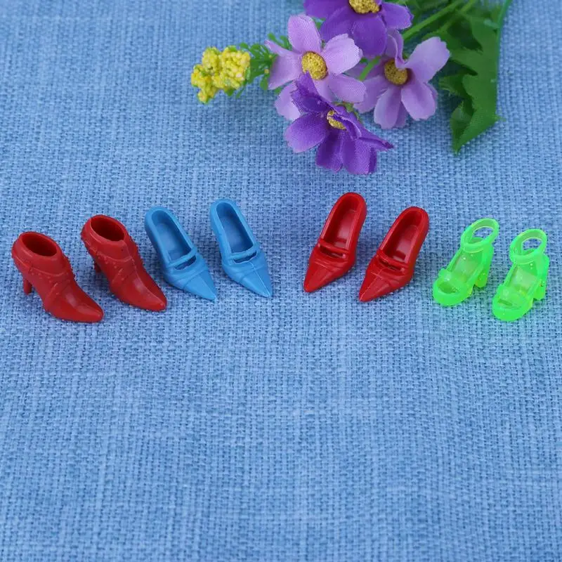 12 Pairs Fashion Doll Shoes High Heel Shoes Sandals Cute Colorful Assorted Shoes for  Doll Accessories Baby Toys Gift