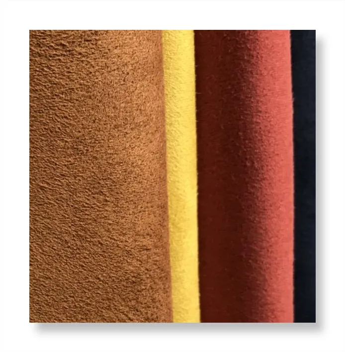 Высокое качество 90% полиэстер 10% спандекс 4 way stretch замшевая ткань для одежды