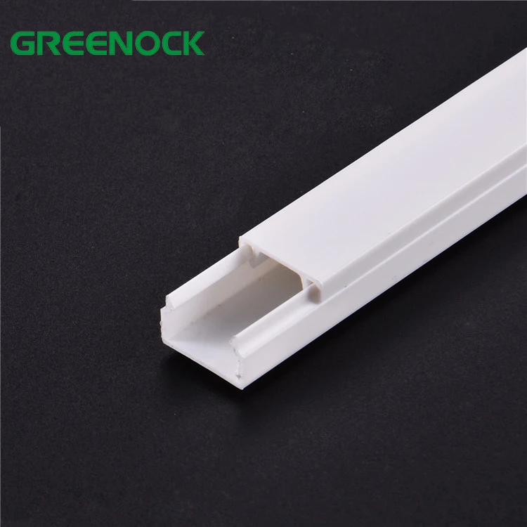 Flame Retardant Trangular Pvc Channel Tv Cable Outlet Concealer/Trunking For Trailing Wires