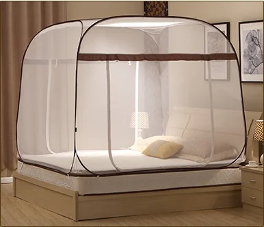 Foldable Automatic Installation Yurt Mosquito Nets  Insect Pop Up Tent Curtains for Beds Bedroom Decor