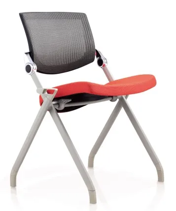 Office Mesh Chair Foldable Training Chair Seminar Chair Movable with Wheels