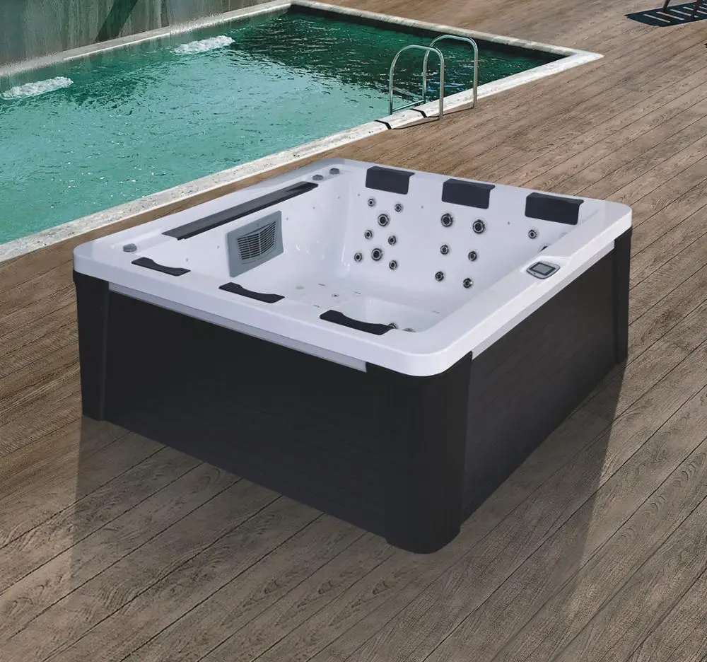 2020 new design 5 people hot tub spa cheap freestanding outdoor massage bathtub whirlpool acrylic bathtub