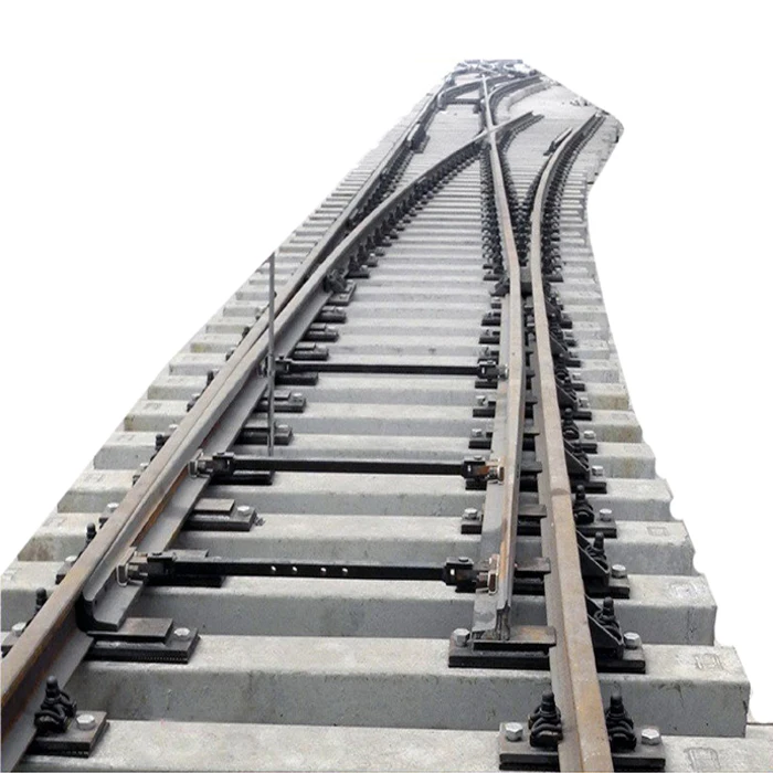 Railroad rail Symmetric switch for subway line