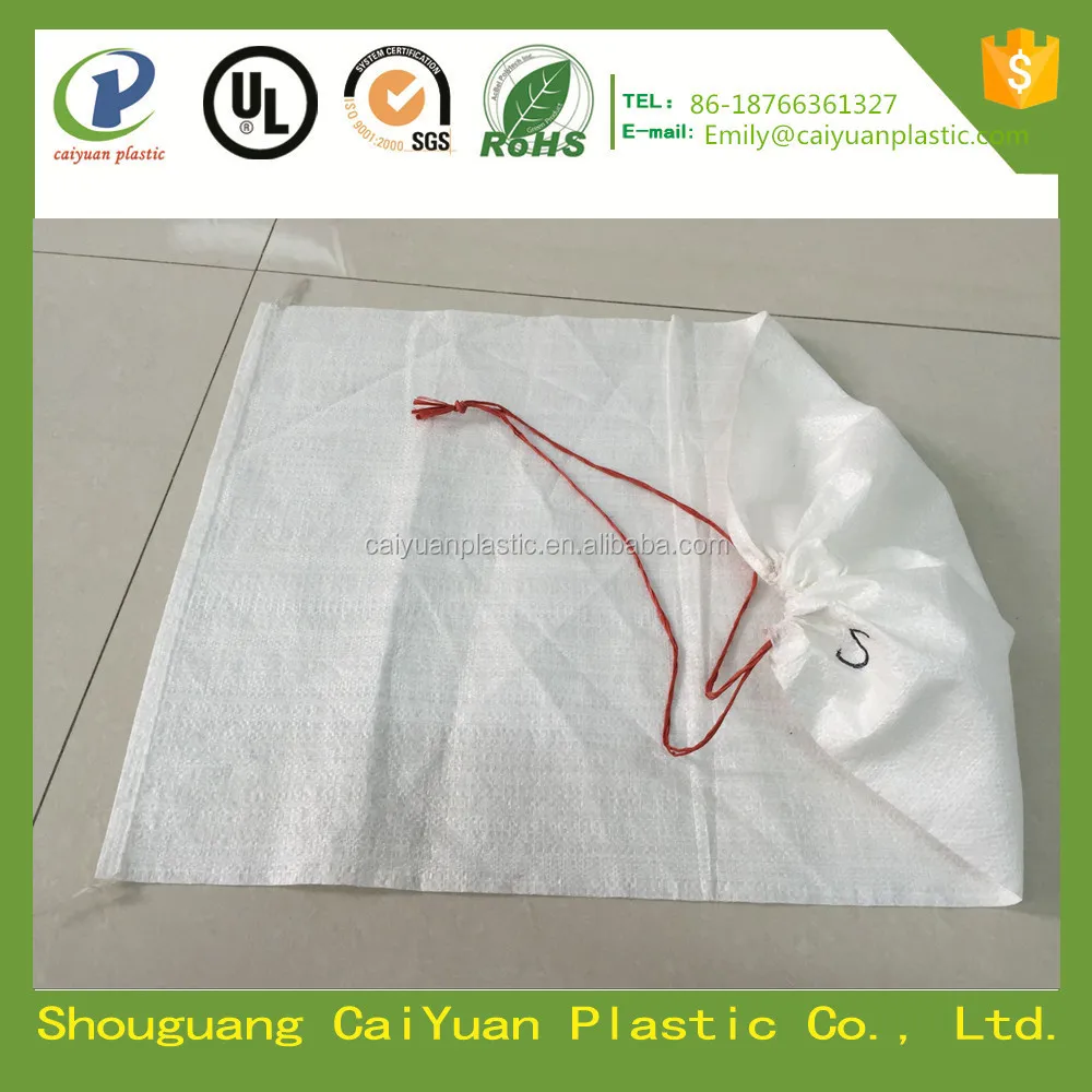 Китай оптовая сплетенный pp пластиковый шнурок биоразлагаемые мешок для мусора