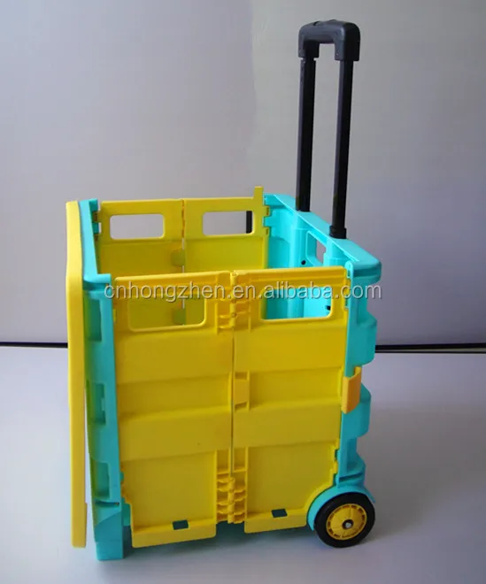 
colorful mini foldable hand cart trolley with wheels 