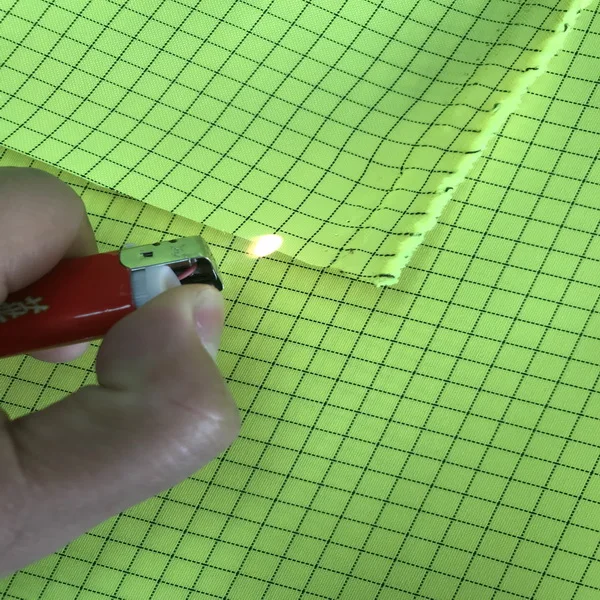 Hivis FR and Antistatic Workwear Fabric