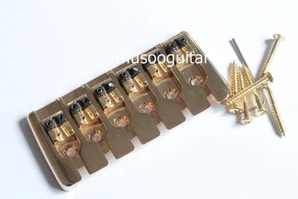 SUNGIL bridge for 6string electric bass in gold color