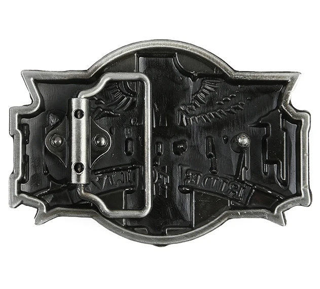 40 мм Внутренний размер серебристый металл с эмалированными пряжками для ремня из сплава с головой орла мотоцикла