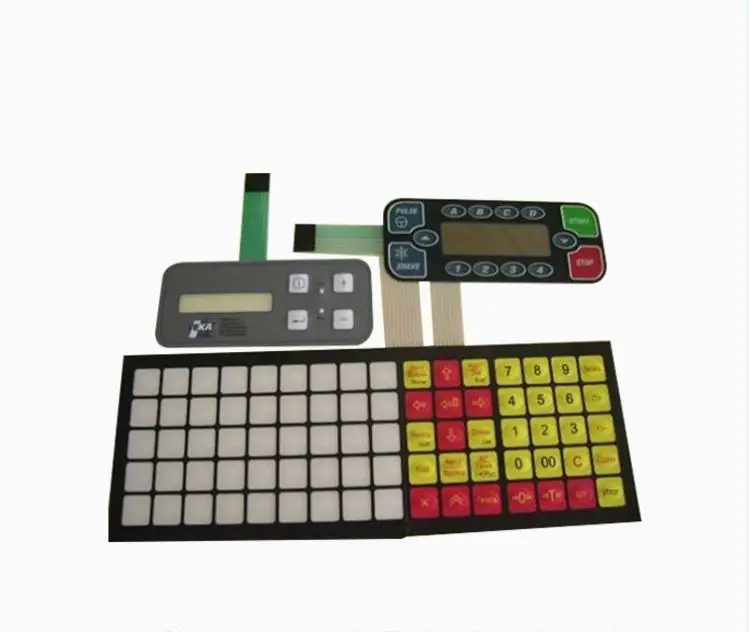 top selling custom membrane switch panel led waterproof foil keyboard