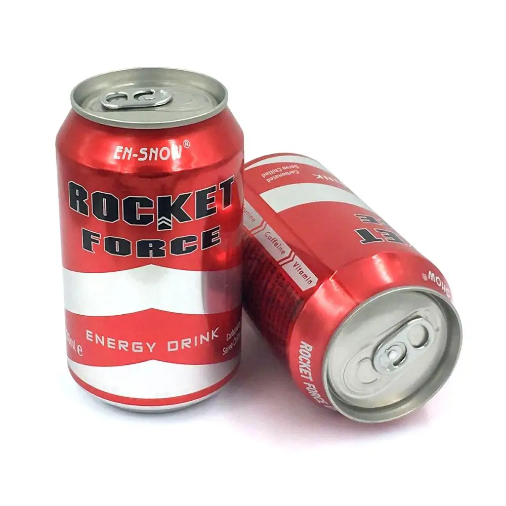 
Popular 330mL Canned ROCKET FORCE Energy Drink with Carbonate 