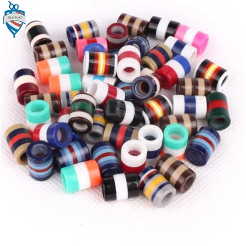 Diy adorn article fittings big bead wig adorn article receive hair ring to receive hair to buckle dirty braid illuminates loose