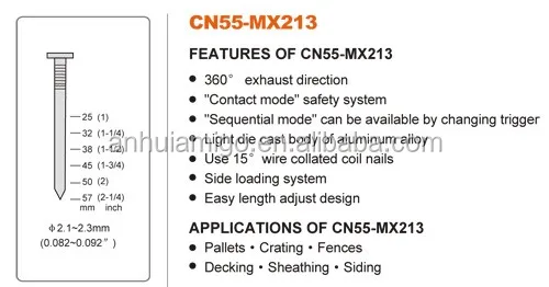 Hot Sale Bostitch Coil Nail Gun For Wooden Pallets