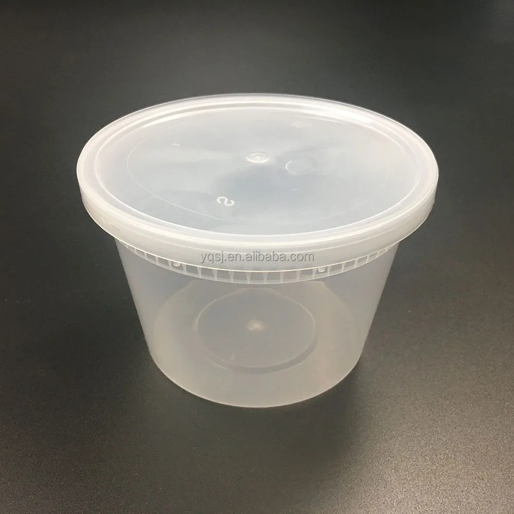448ml /16oz clear round disposable plastic / pp lunch / food / noodle / soup storage / packaging box / cups / container supplier