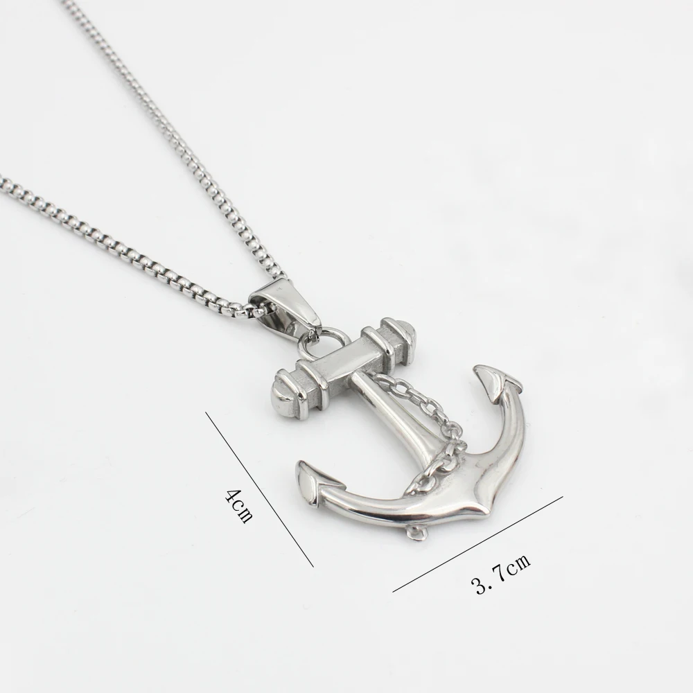 Fashion Designed Fashion Style Anchor Symbol Power Gold Plated Hip Hop Side Egyptian Pharaoh Pendant Necklace For Men