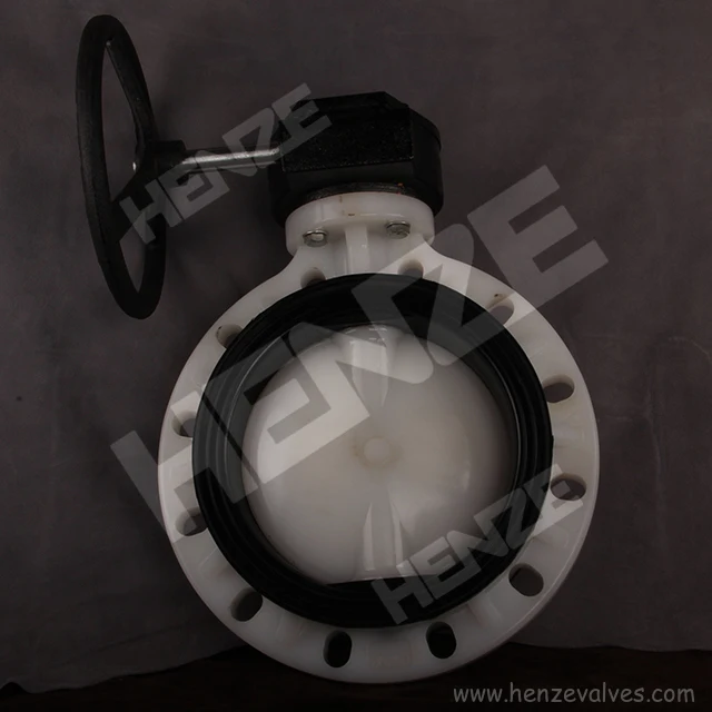 UPVC, CPVC, PPH, PVDF, FRPP Plastic Manual Butterfly Valve