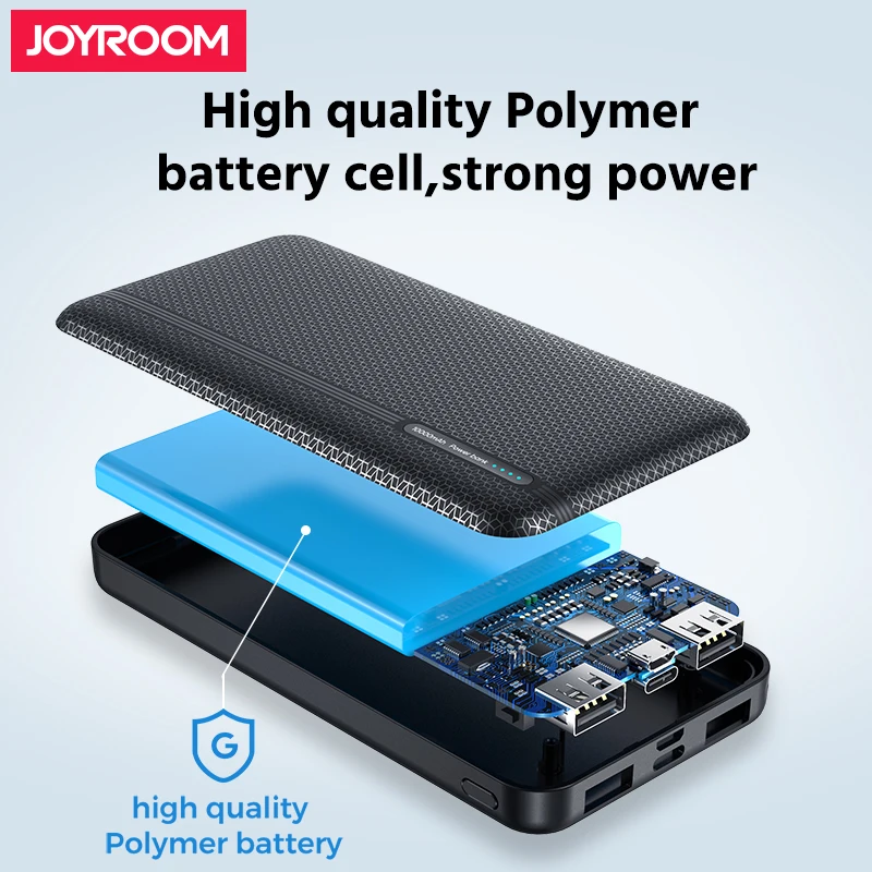 
Factory price Joyroom mobile phone 10000mah slim mini portable charger power bank 