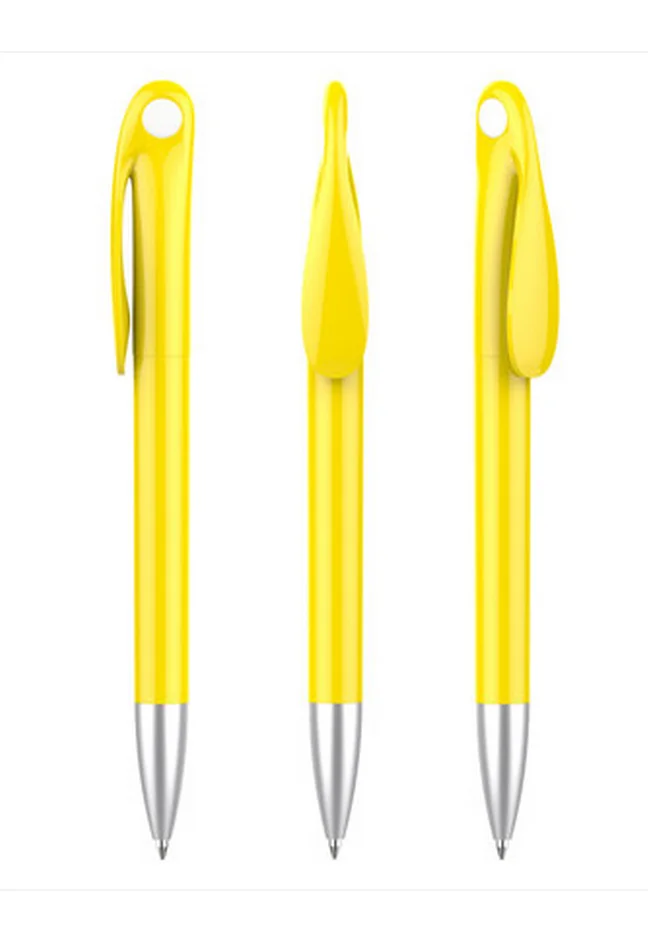 new product custom logo yellow pen with company name
