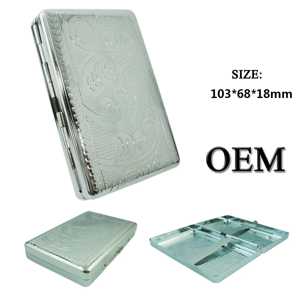 XY151603 Tobacco Cigarette Case Tin Metal Cigarette Case holder 20pcs See larger image Double Sides Sublimation