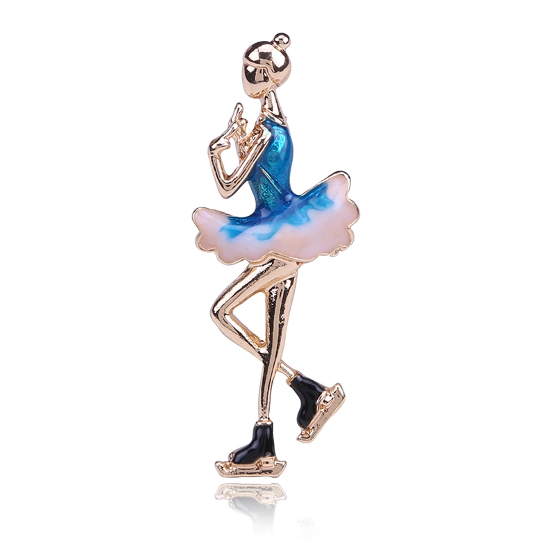 Artistic gymnastics pearl oil dripping high grade Brooches Pin