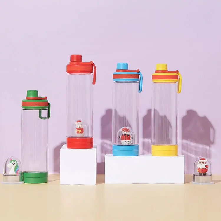 
Most Popular christmas gift easy taking bpa free wholesale plastic sports clear sport unicorn water bottle bottledjoy with doll 