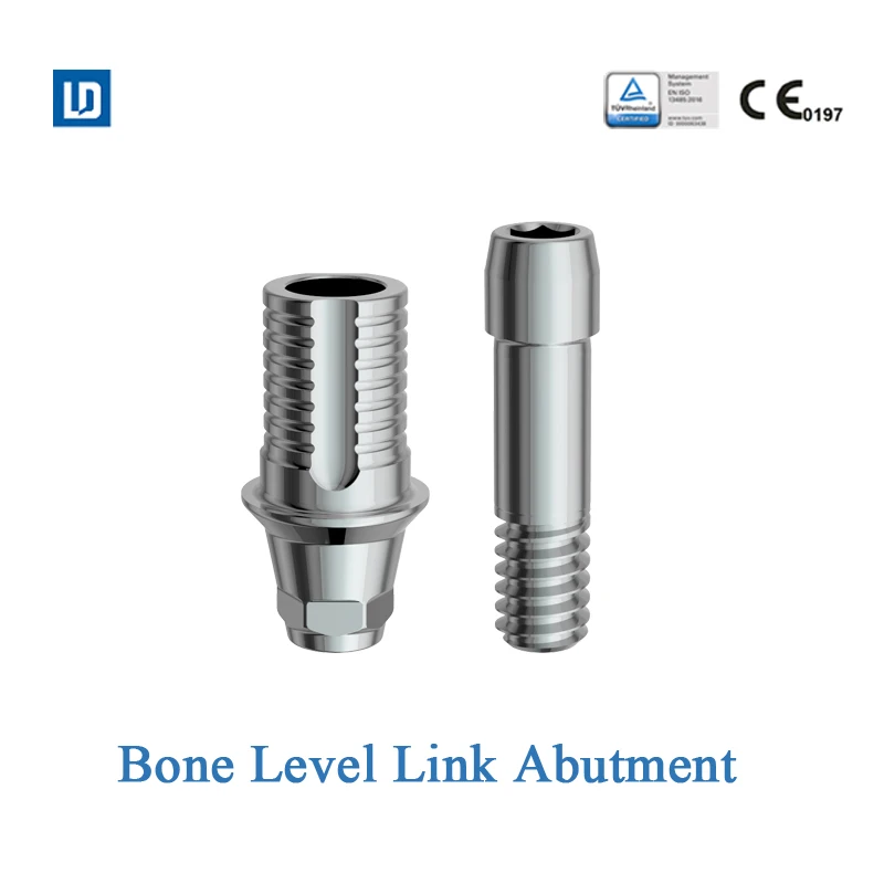 Dental abutment Bone Level Link Abutment compatible with OSSTEM Dio Dentium
