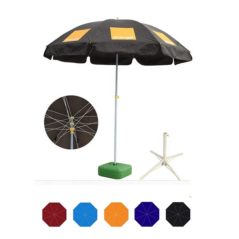 Недорогие рекламные брендовые коммерческие зонтики, пляжные Солнцезащитные Зонтики, оптовая продажа