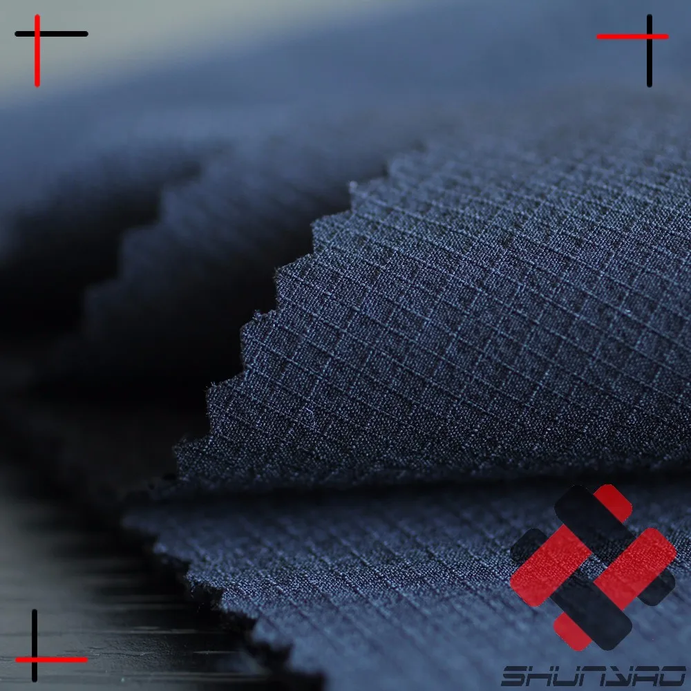 
heavy weight woven spandex ripstop nylon 4-way stretch fabric 
