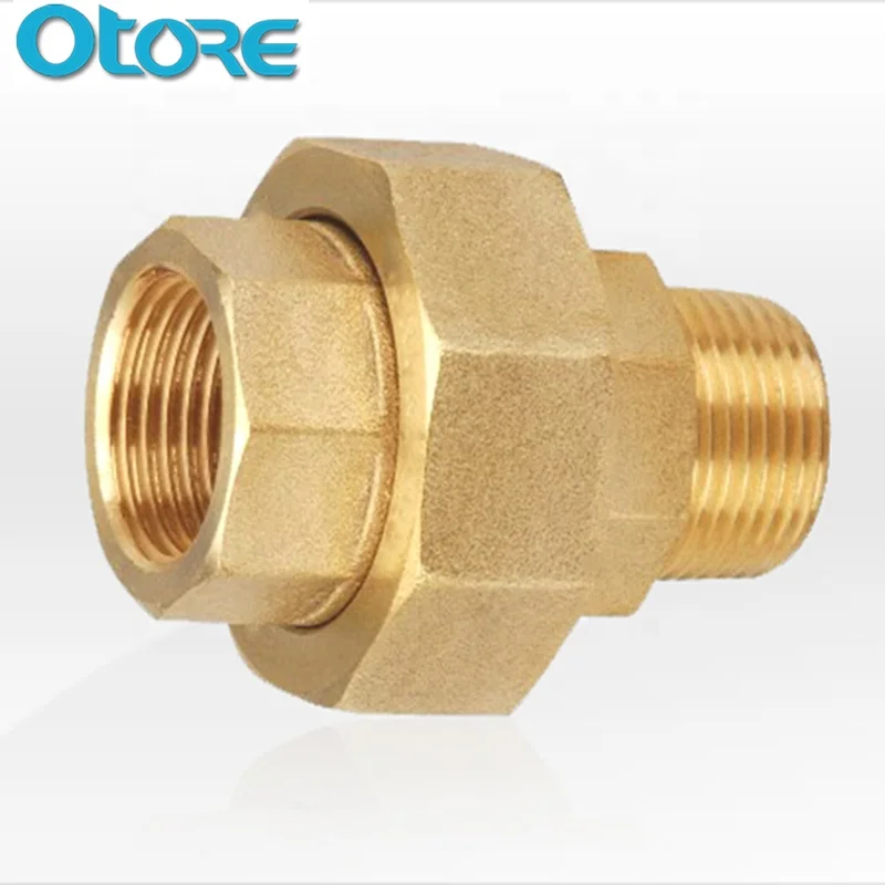 
Cw617n Brass Straight Union Connectors Female Union Pipe Fitting For Copper Tube 