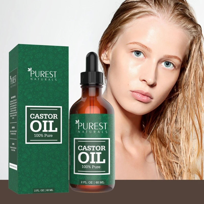 OEM MSDS OEM Фирменное чистое натуральное касторовое масло для роста волос от поставщика, большое количество, чистое холоднопрессованное касторовое масло