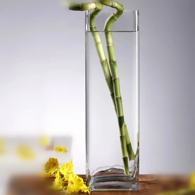 
High Quality Popular Design Cylinder Square Cube Glass Vase In Stock 